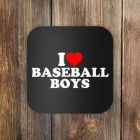 I Love Baseball funny quote player sports Coaster thumb 0