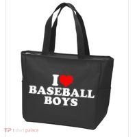 I Love Baseball funny quote player sports Tote Bag thumb 3