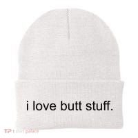 I Love Butt Stuff Funny Ass Sex Anal Funny Beanie thumb 0