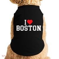 I Love Boston Massachusetts Throwback Doggie Tank thumb 0