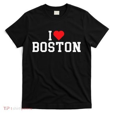 I Love Boston Massachusetts Throwback T-Shirt