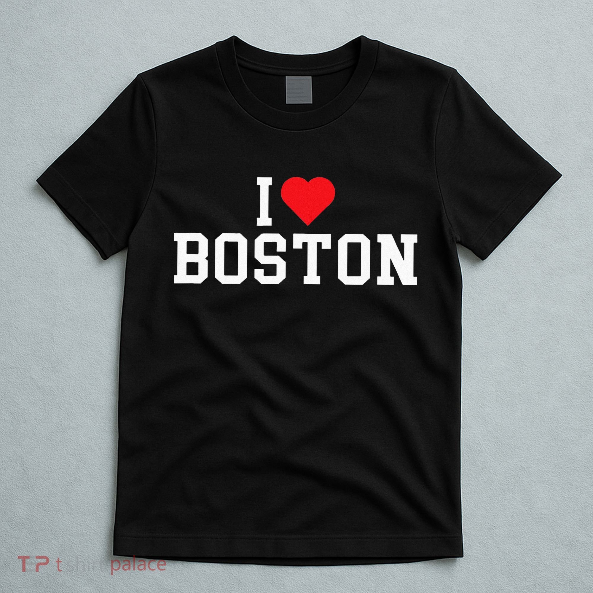 I Love Boston Massachusetts Throwback T-Shirt