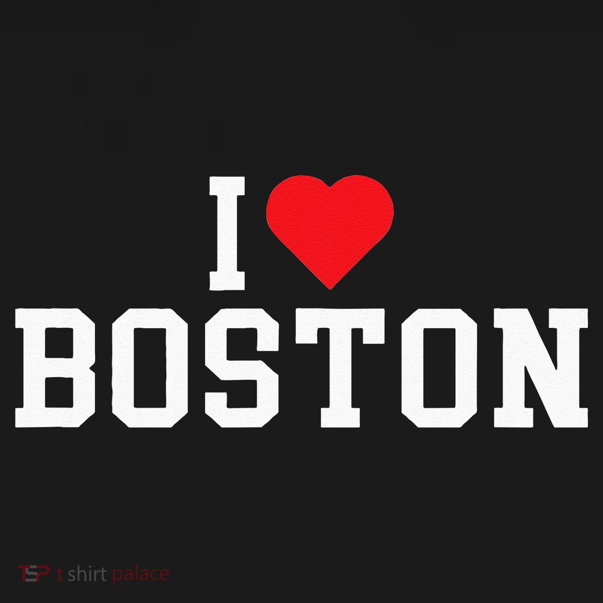 I Love Boston Massachusetts Throwback Button