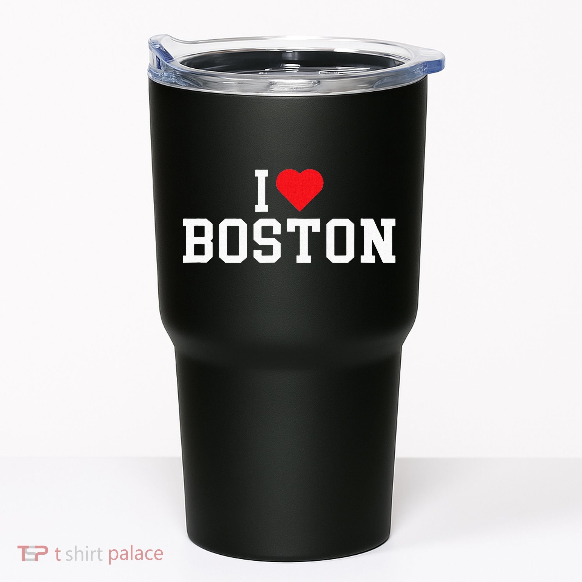 I Love Boston Massachusetts Throwback Tumbler