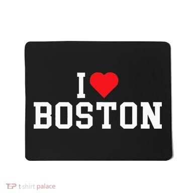 I Love Boston Massachusetts Throwback Mousepad