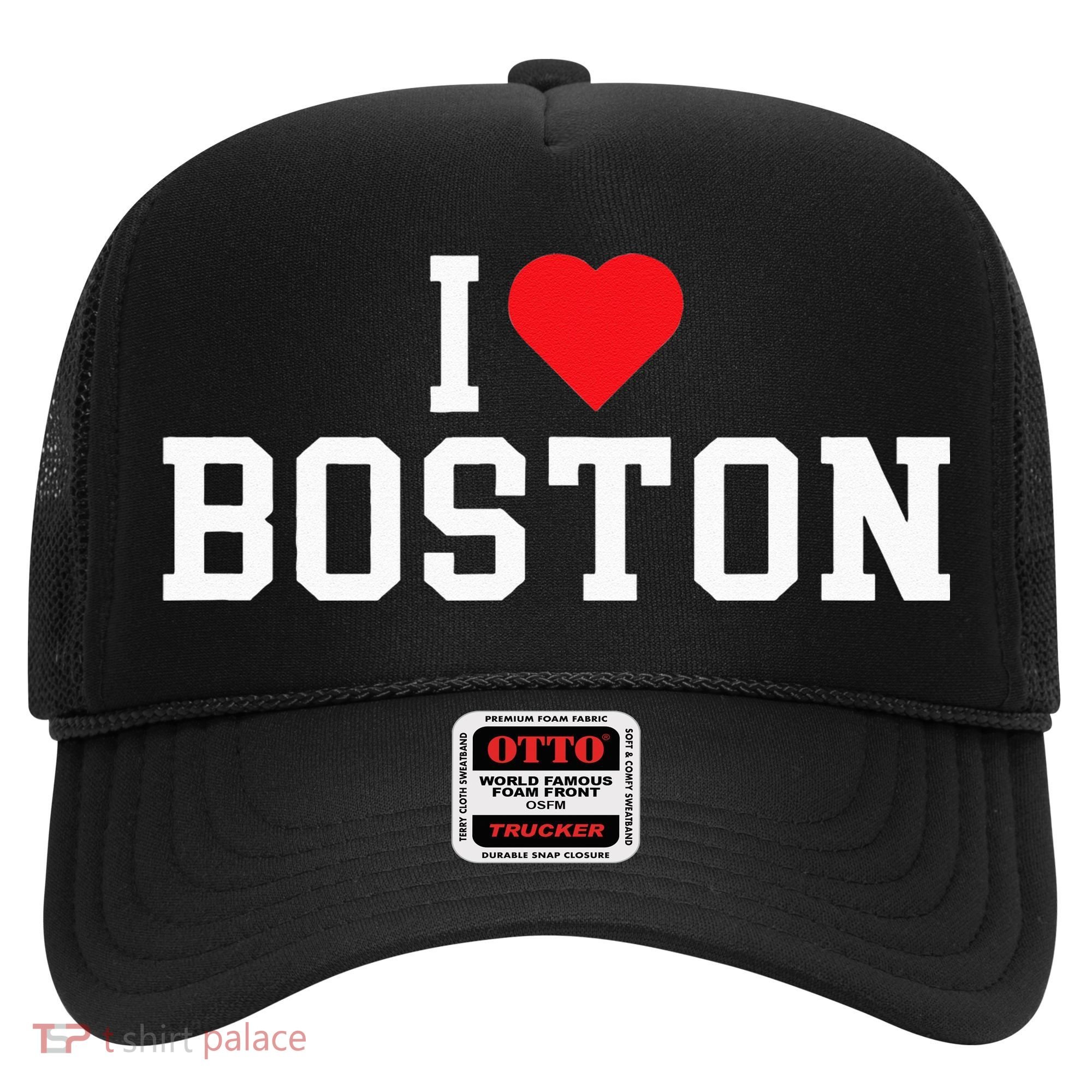I Love Boston Massachusetts Throwback Hat