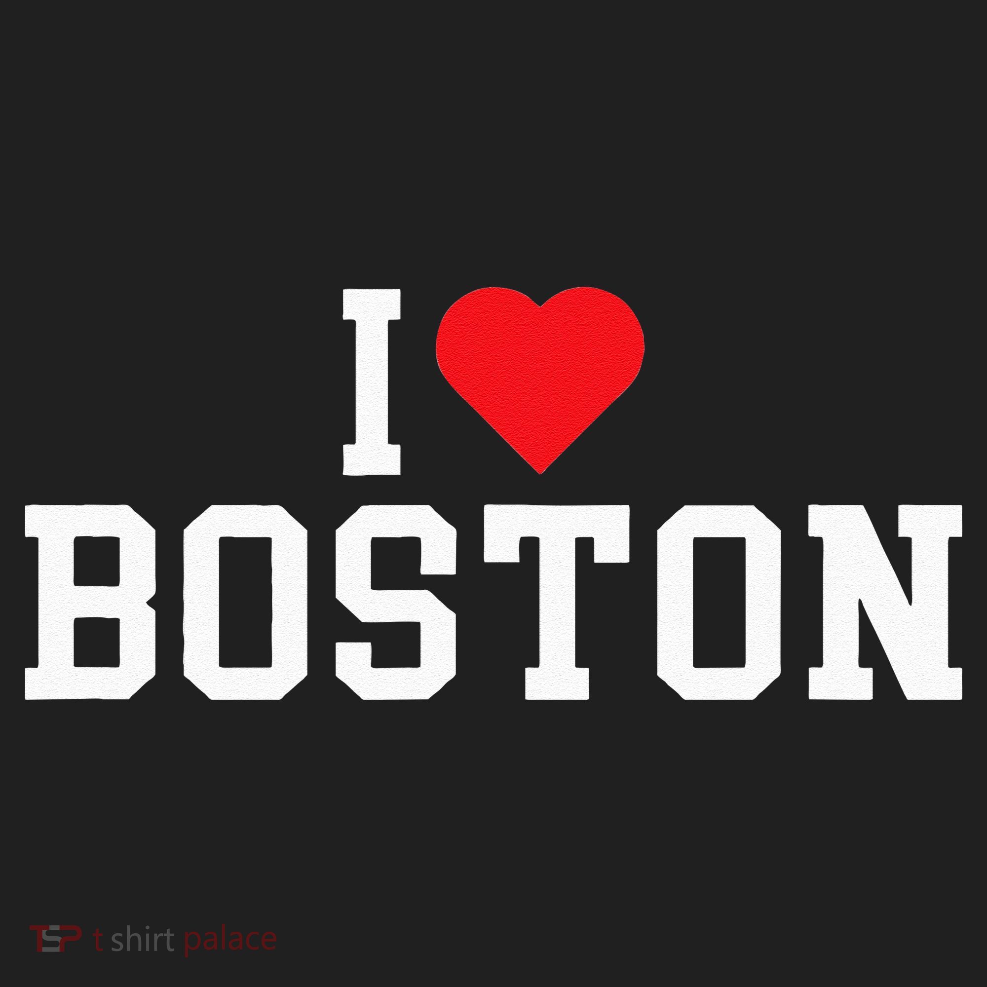 I Love Boston Massachusetts Throwback Hat