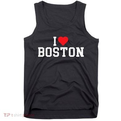 I Love Boston Massachusetts Throwback Tank Top