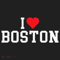 I Love Boston Massachusetts Throwback Golf Towel thumb 3