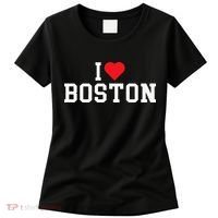 I Love Boston Massachusetts Throwback Women's T-Shirt thumb 0