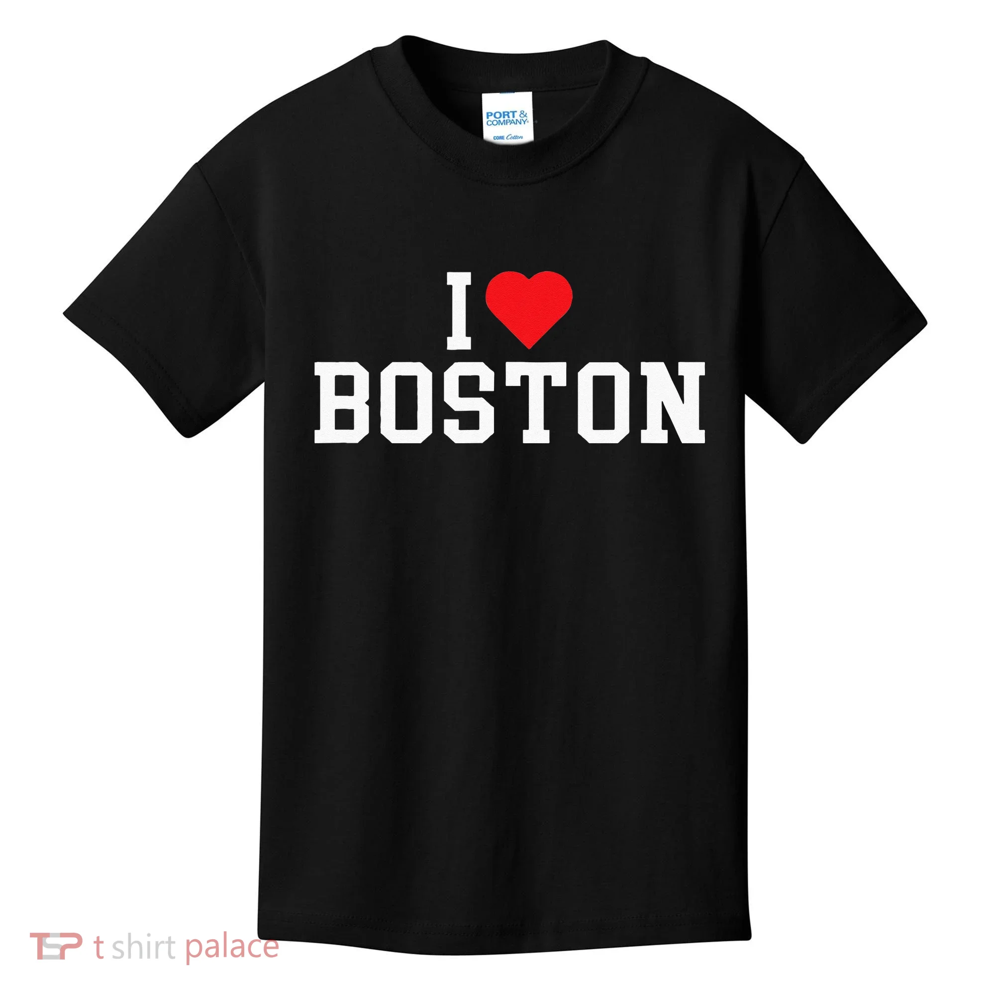 I Love Boston Massachusetts Throwback Kids T-Shirt