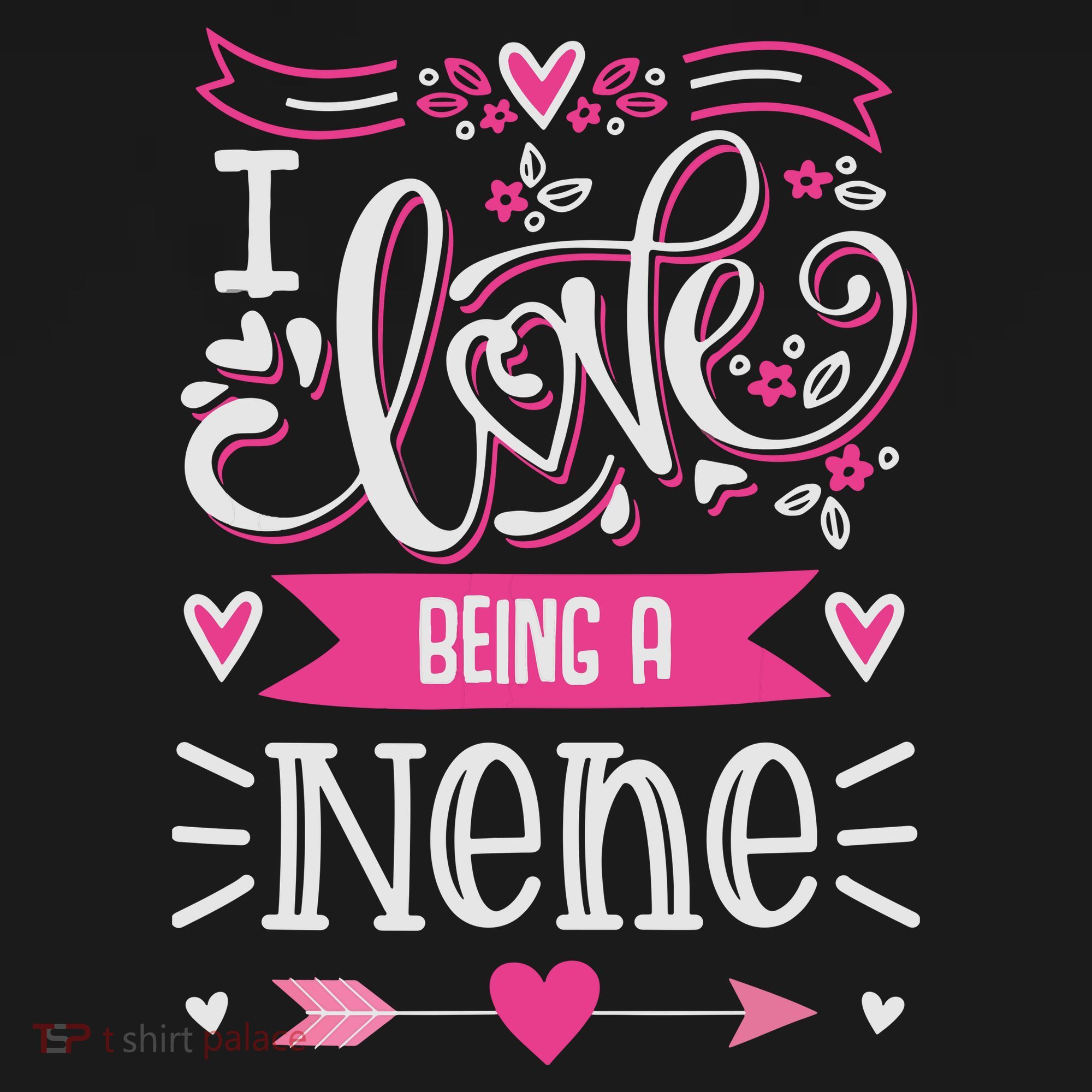 I Love Being A Nene Floral Nene Grandparents Day Gift Visor