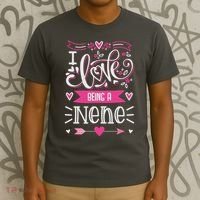 I Love Being A Nene Floral Nene Grandparents Day Gift T-Shirt thumb 3