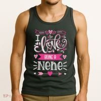 I Love Being A Nene Floral Nene Grandparents Day Gift Tank Top thumb 3