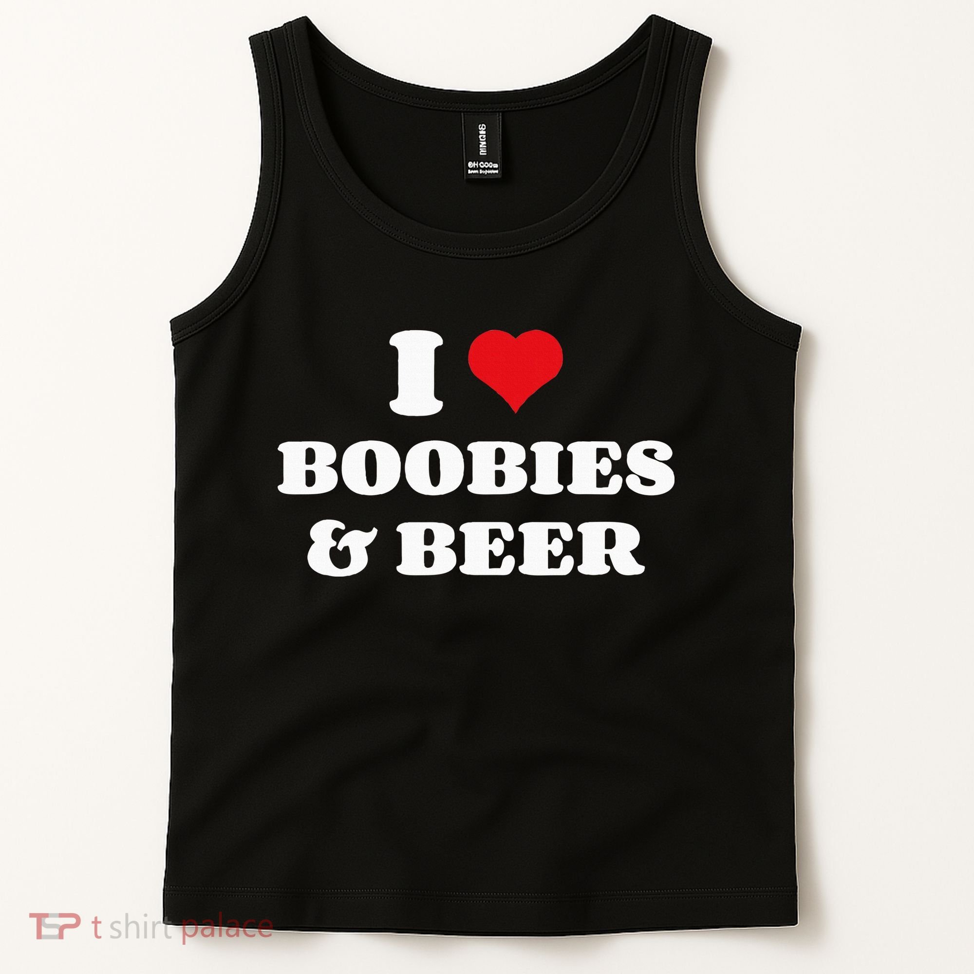 I Love Boobies And Beer Funny Humorous Tank Top