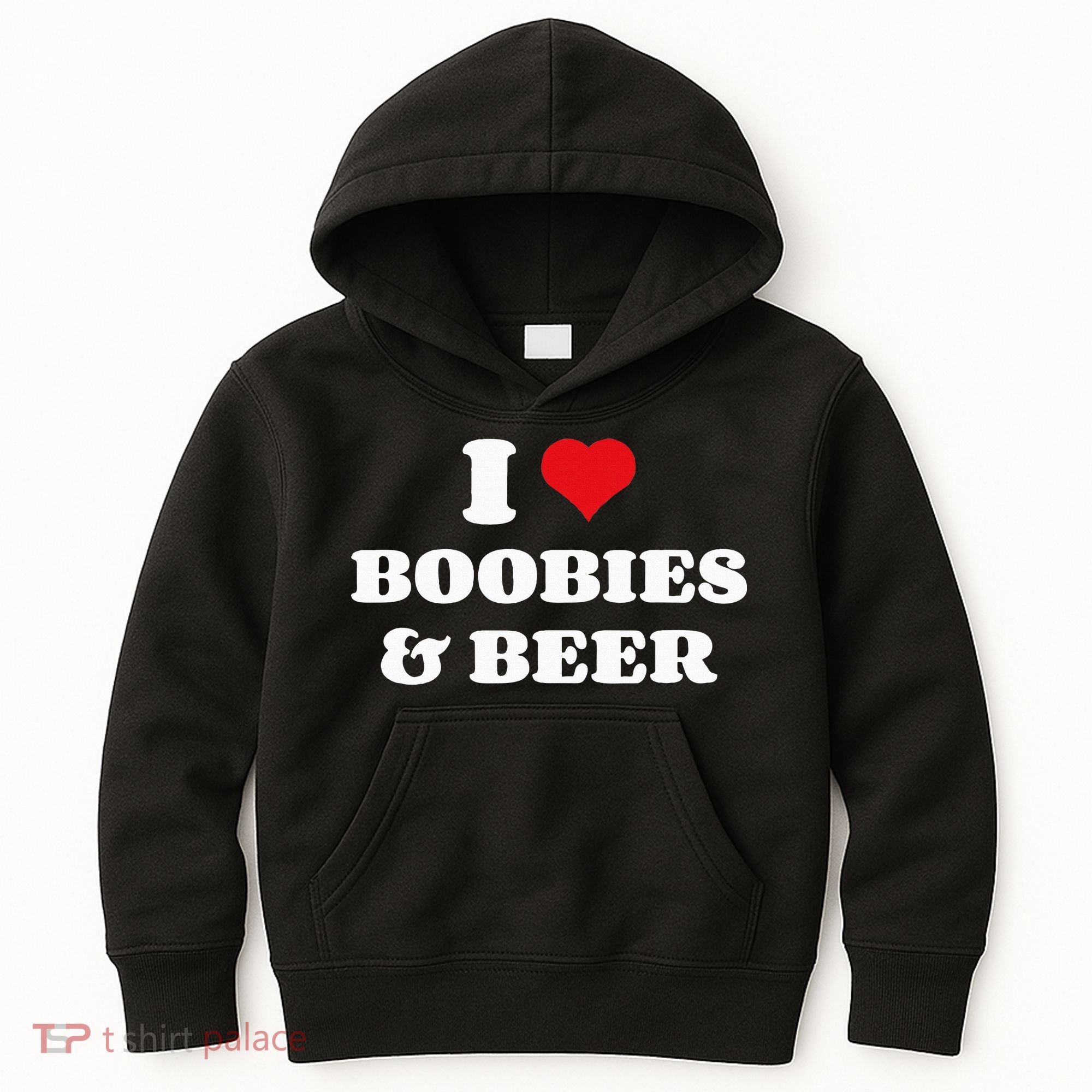 I Love Boobies And Beer Funny Humorous Kids Hoodie