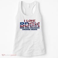 I Love BDSM Beers And Delicious Smoked Meats 4th Of July Women's Tank Top thumb 0