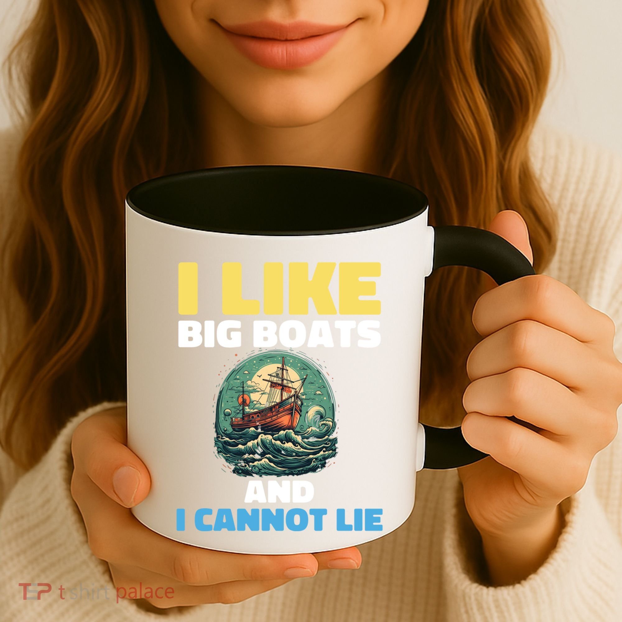 I Like Big Boats And I Cannot Lie Cool Gift Coffee Mug