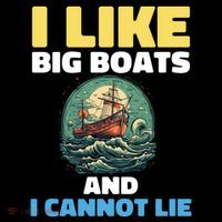 I Like Big Boats And I Cannot Lie Cool Gift Ornament thumb 1