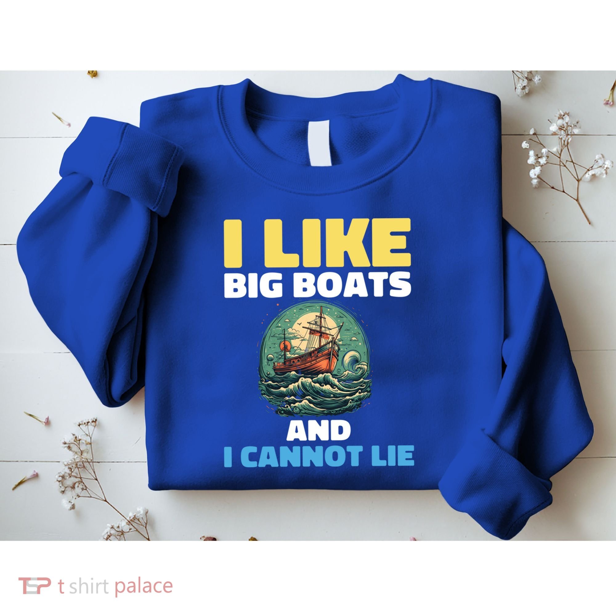 I Like Big Boats And I Cannot Lie Cool Gift Sweatshirt