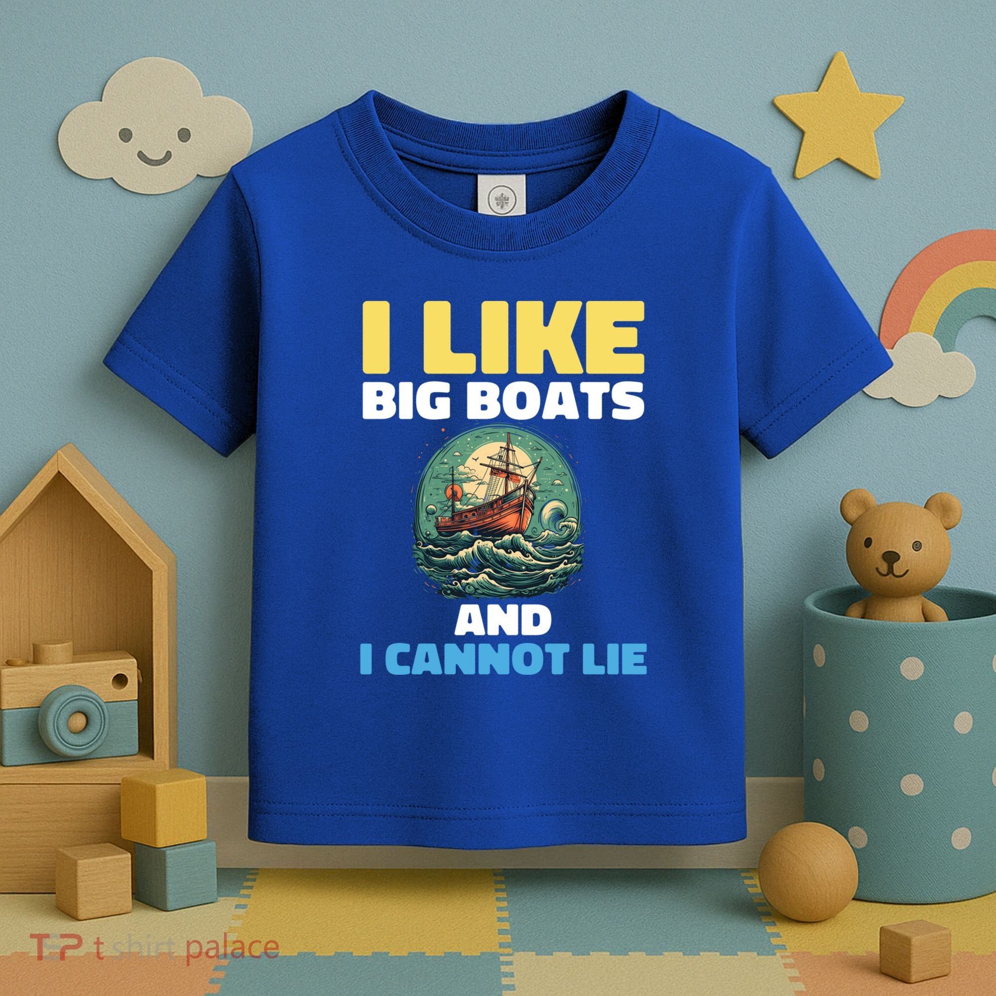 I Like Big Boats And I Cannot Lie Cool Gift Toddler T-Shirt