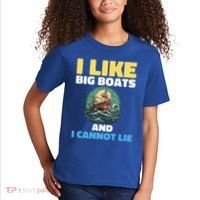 I Like Big Boats And I Cannot Lie Cool Gift Kids T-Shirt thumb 2
