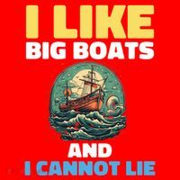 I Like Big Boats And I Cannot Lie Cool Gift Santa Hat thumb 1