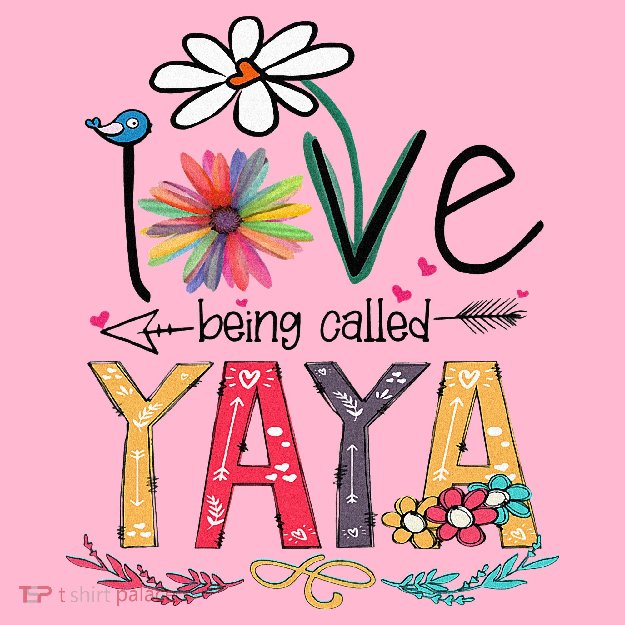 I Love Being Called Yaya Sunflower Mother's Day Coaster