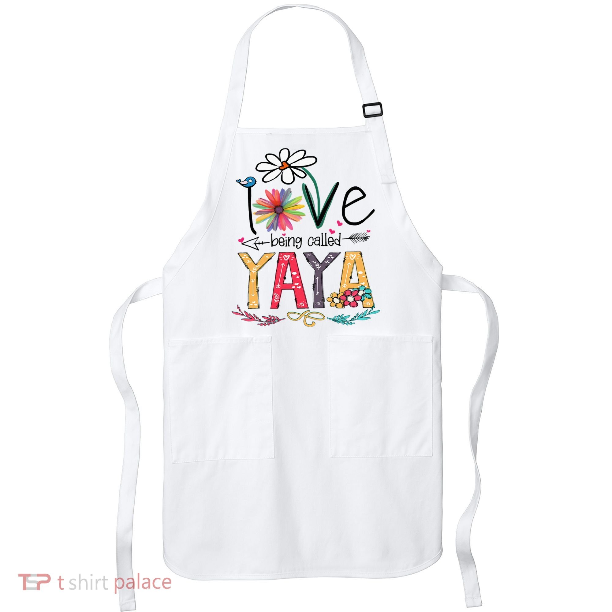 I Love Being Called Yaya Sunflower Mother's Day Apron