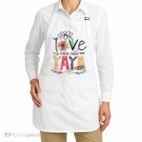 I Love Being Called Yaya Sunflower Mother's Day Apron thumb 2
