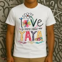 I Love Being Called Yaya Sunflower Mother's Day T-Shirt thumb 3