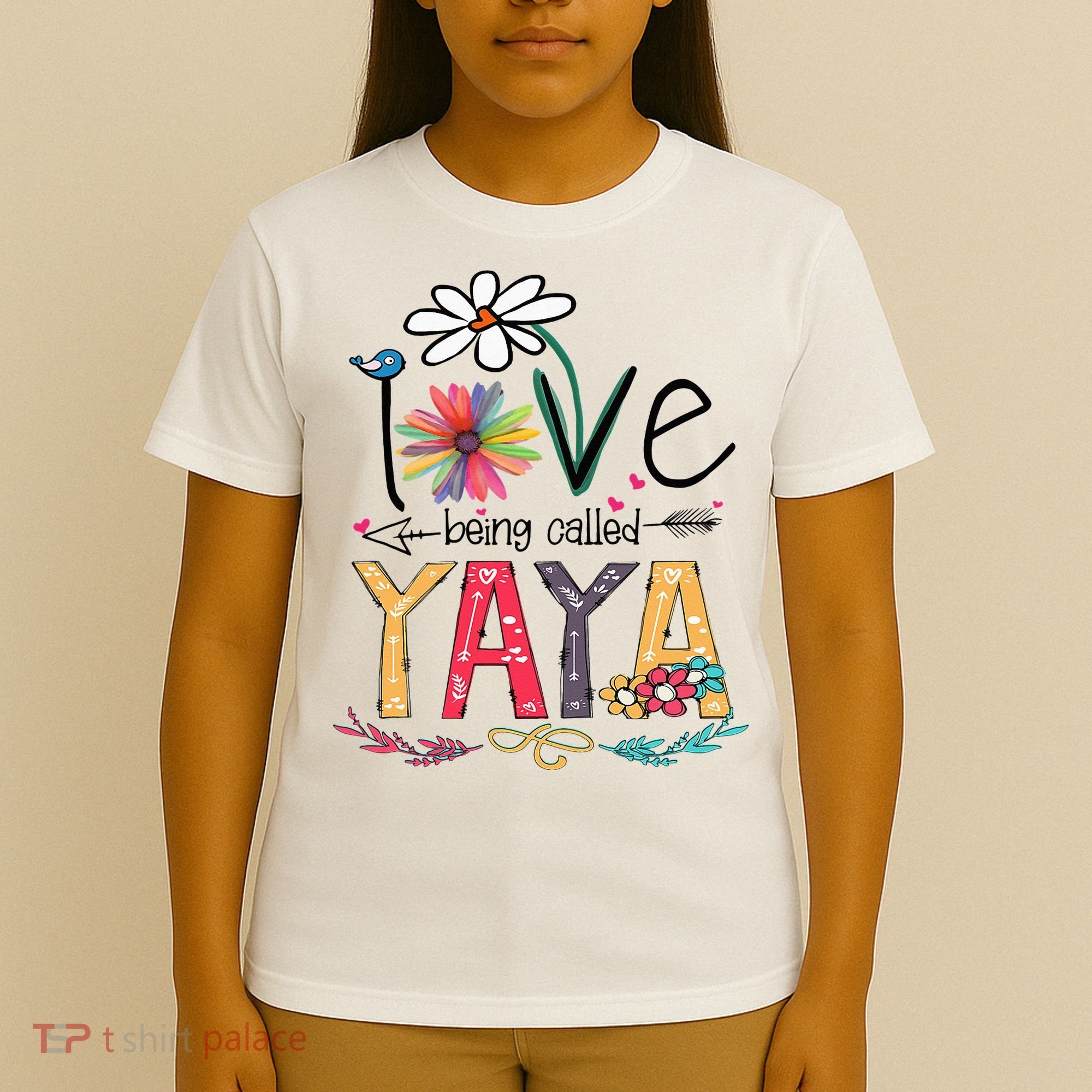 I Love Being Called Yaya Sunflower Mother's Day T-Shirt