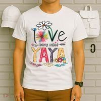 I Love Being Called Yaya Sunflower Mother's Day T-Shirt thumb 6