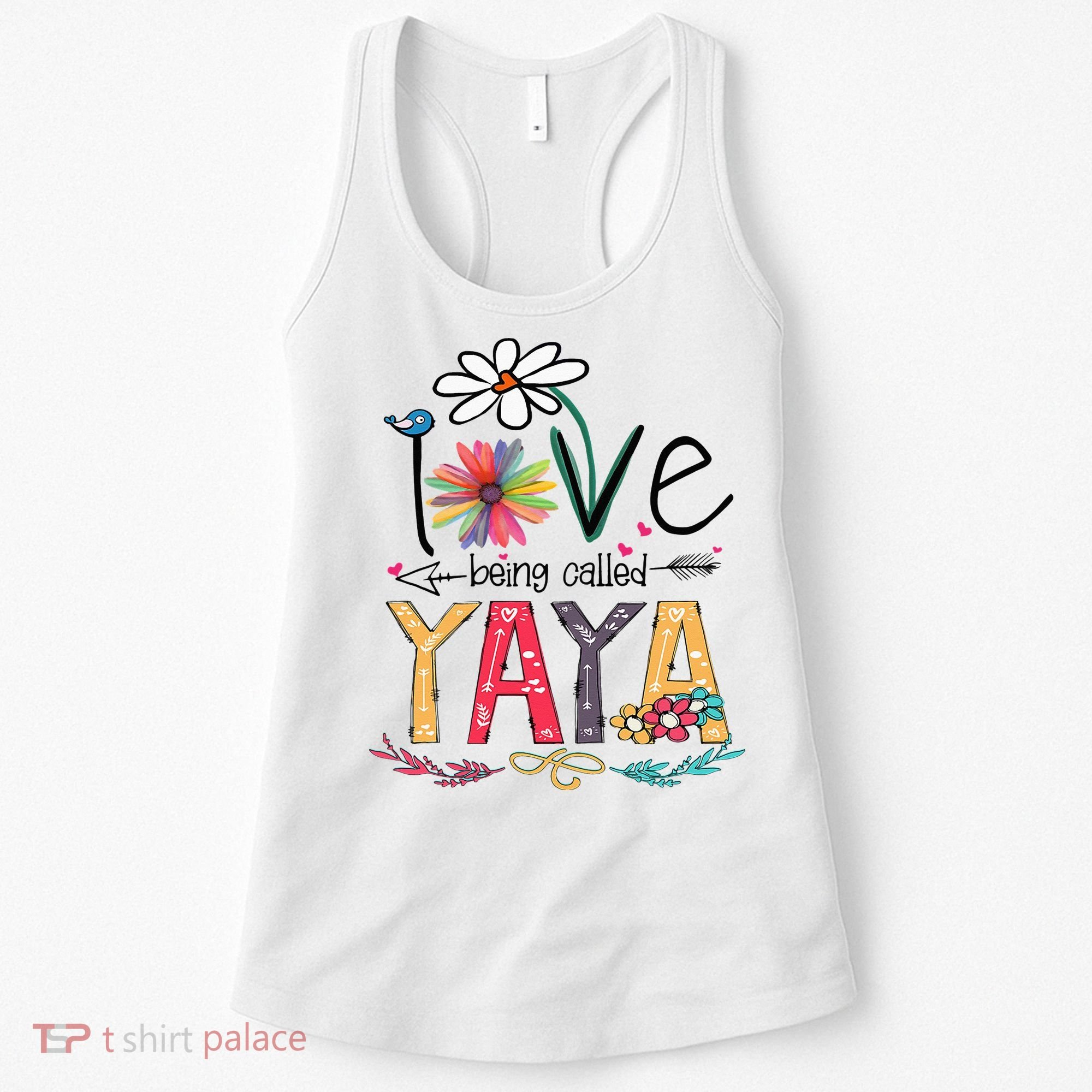 I Love Being Called Yaya Sunflower Mother's Day Women's Tank Top