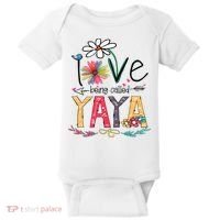 I Love Being Called Yaya Sunflower Mother's Day Baby Bodysuit thumb 0