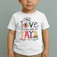 I Love Being Called Yaya Sunflower Mother's Day Toddler T-Shirt thumb 2