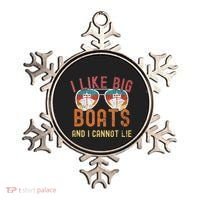 I Like Big Boats And I Cannot Lie Yacht Boating Funny Cruise Ornament thumb 0