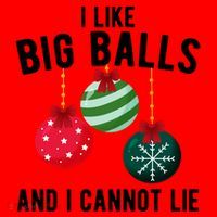 I Like Big Balls And I Cannot Lie Funny Christmas Santa Hat thumb 1