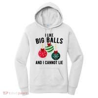 I Like Big Balls And I Cannot Lie Funny Christmas Women's Hoodie thumb 0