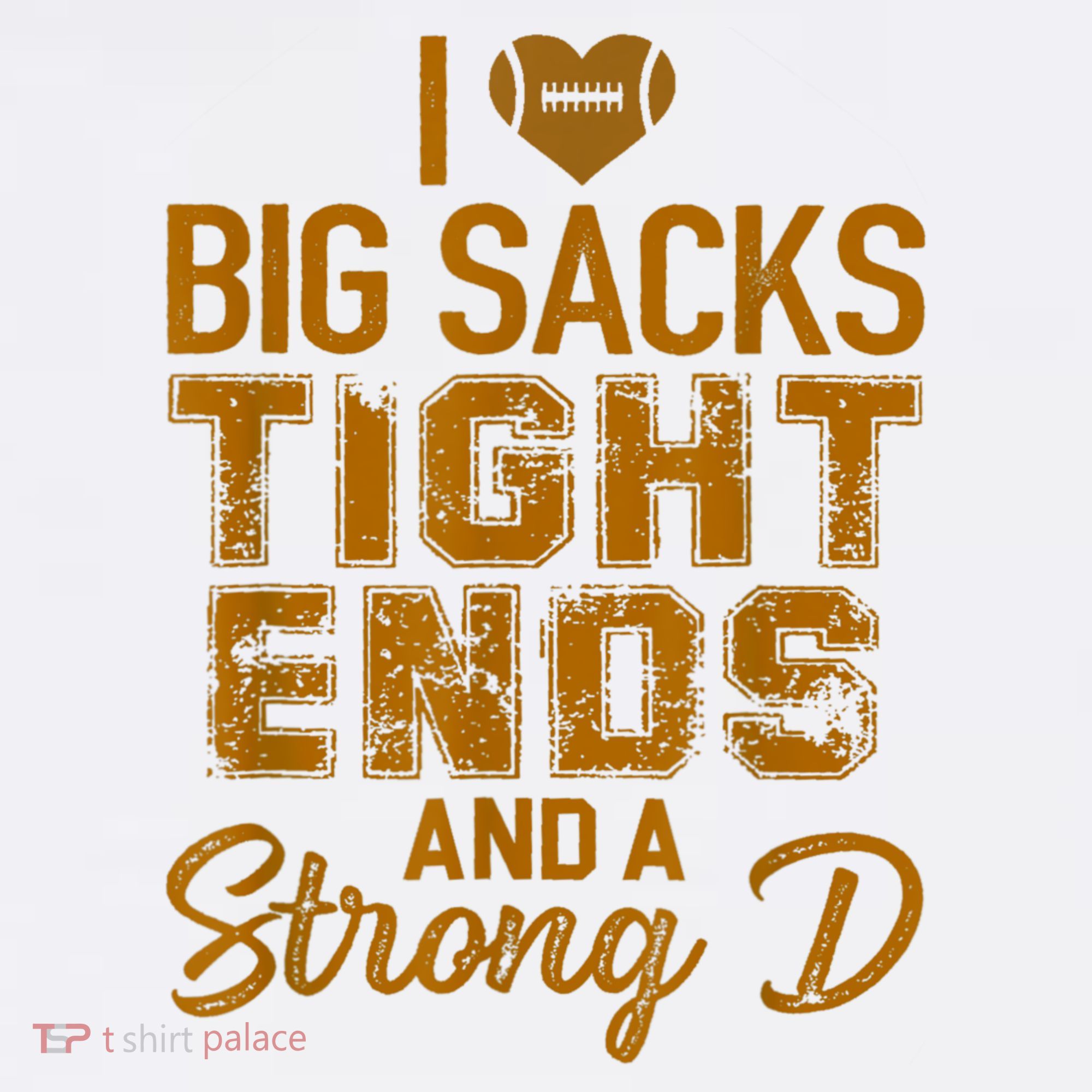 I Love Big Sacks Tight Ends And A Strong D Funny Football Women's Hoodie