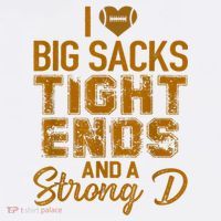 I Love Big Sacks Tight Ends And A Strong D Funny Football Mousepad thumb 1