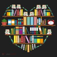 I Love Books Gift Heart Shaped Books Gift Beanie thumb 2