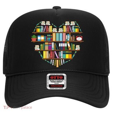 I Love Books Gift Heart Shaped Books Gift Hat