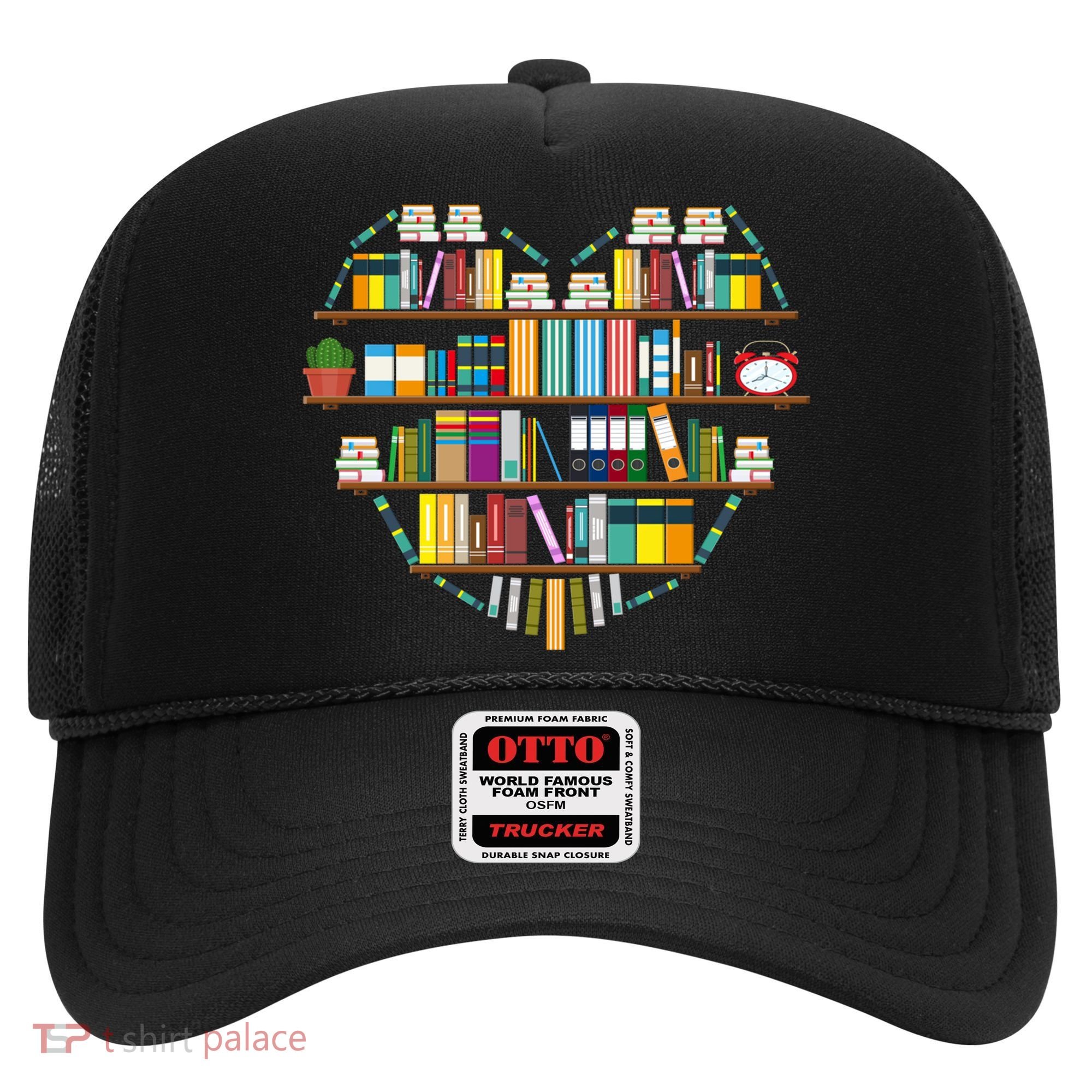 I Love Books Gift Heart Shaped Books Gift Hat