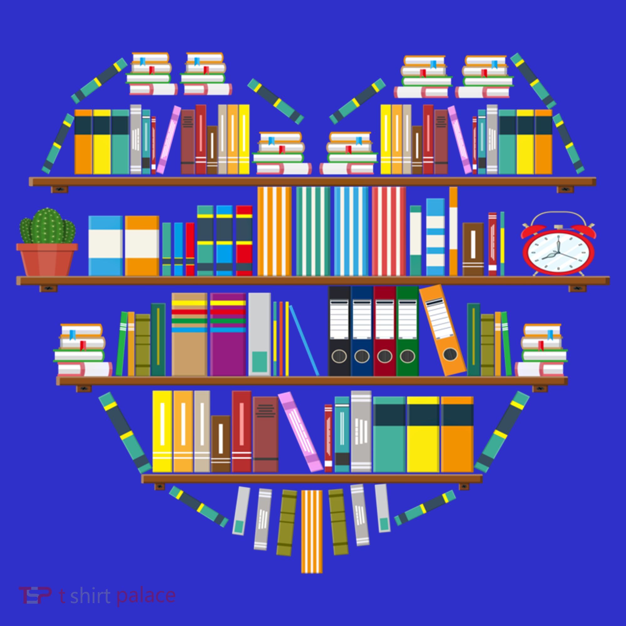 I Love Books Gift Heart Shaped Books Gift T-Shirt