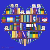 I Love Books Gift Heart Shaped Books Gift Coaster thumb 2