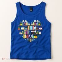 I Love Books Gift Heart Shaped Books Gift Tank Top thumb 2