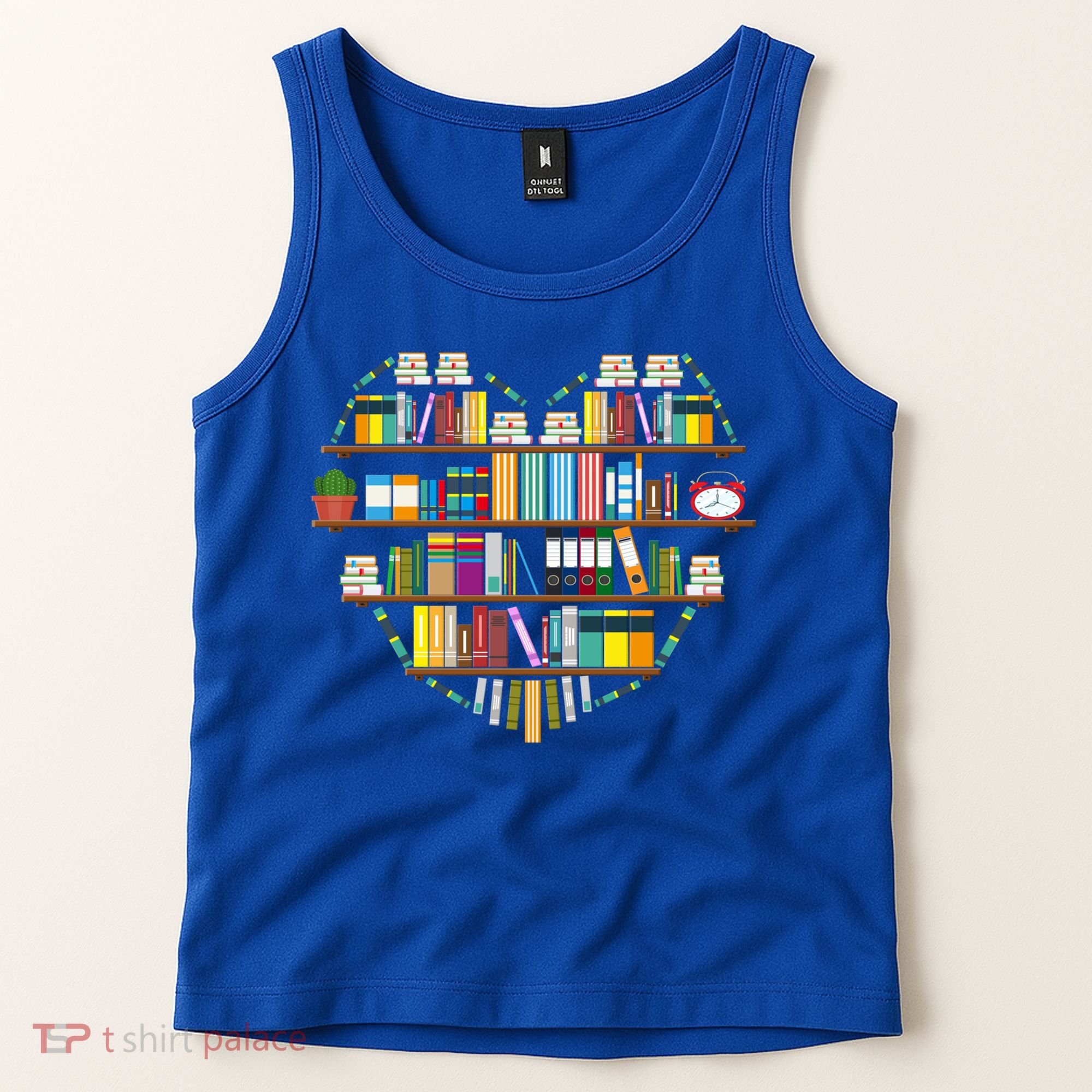I Love Books Gift Heart Shaped Books Gift Tank Top