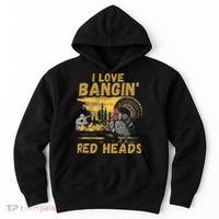 I Love Bangin Red Heads Funny Hunting Hoodie thumb 0