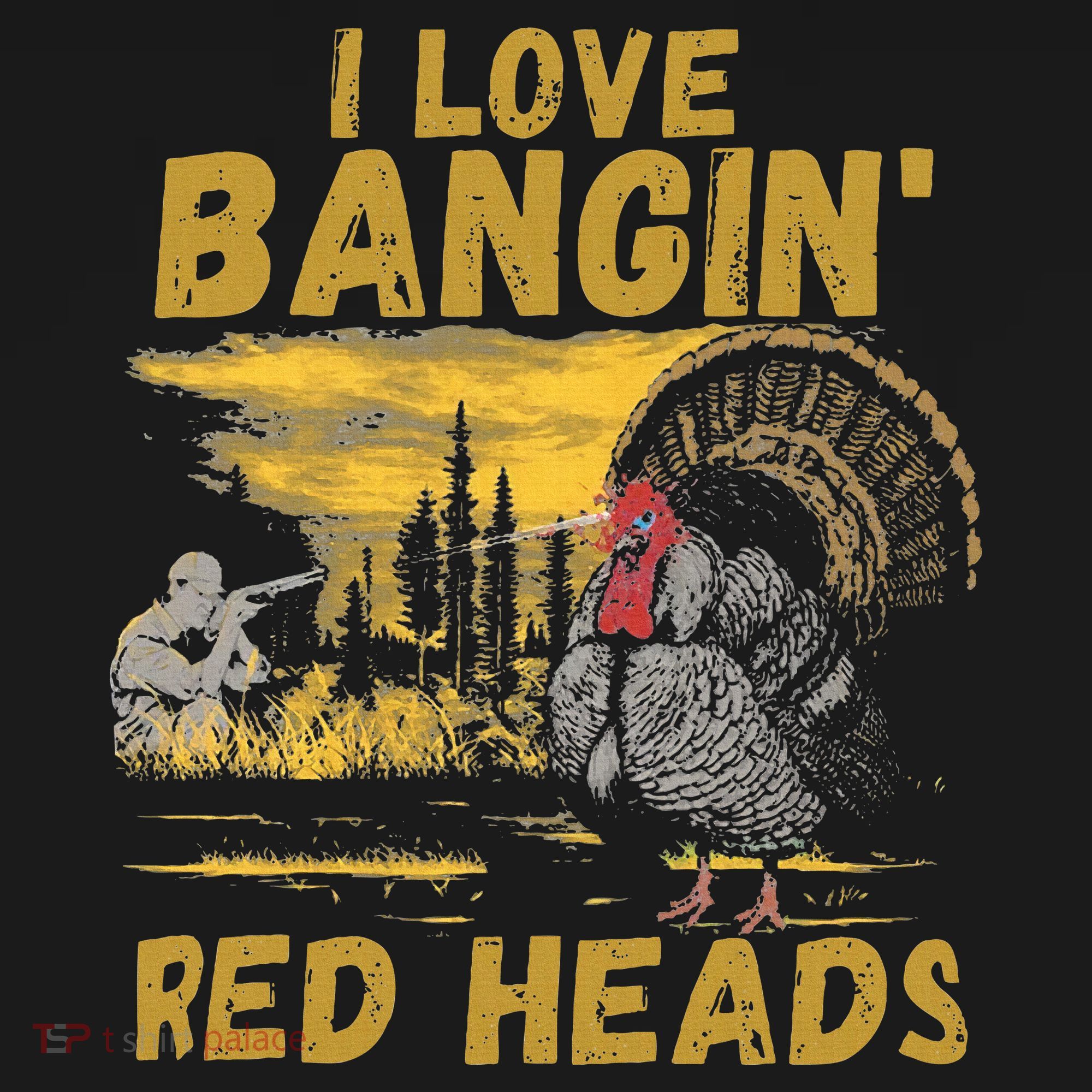 I Love Bangin Red Heads Funny Hunting Hoodie